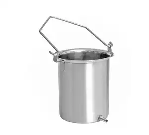 Premium Enema Bucket - 2 Quart - Stainless Steel