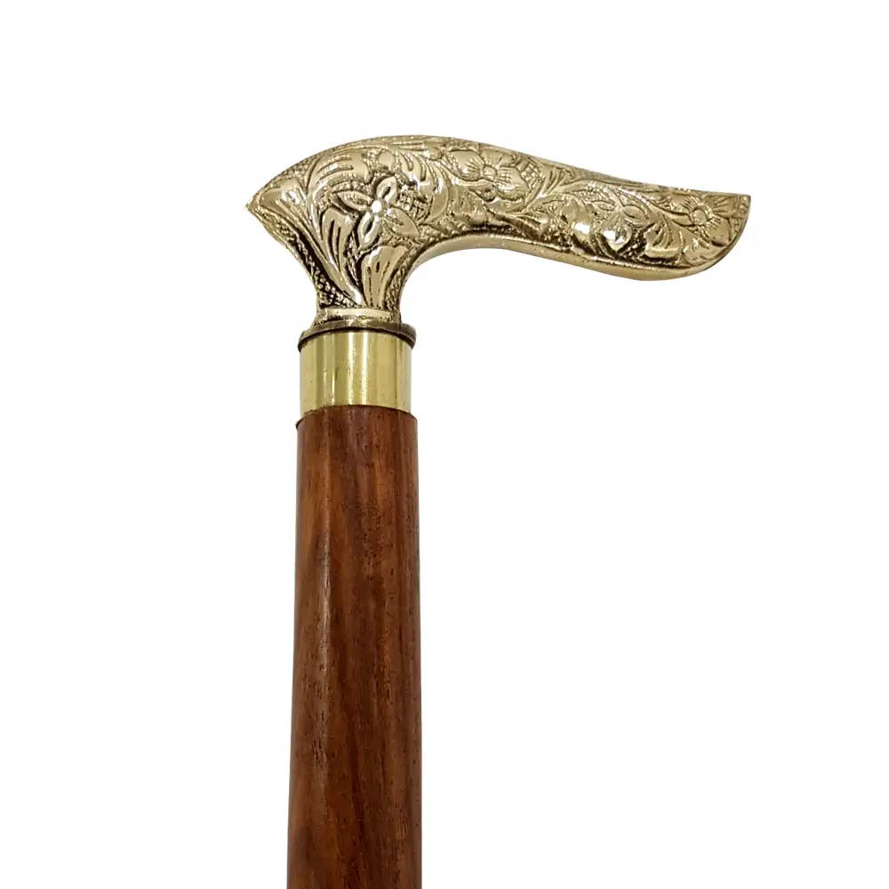 Letter Opener Cane Brass polished