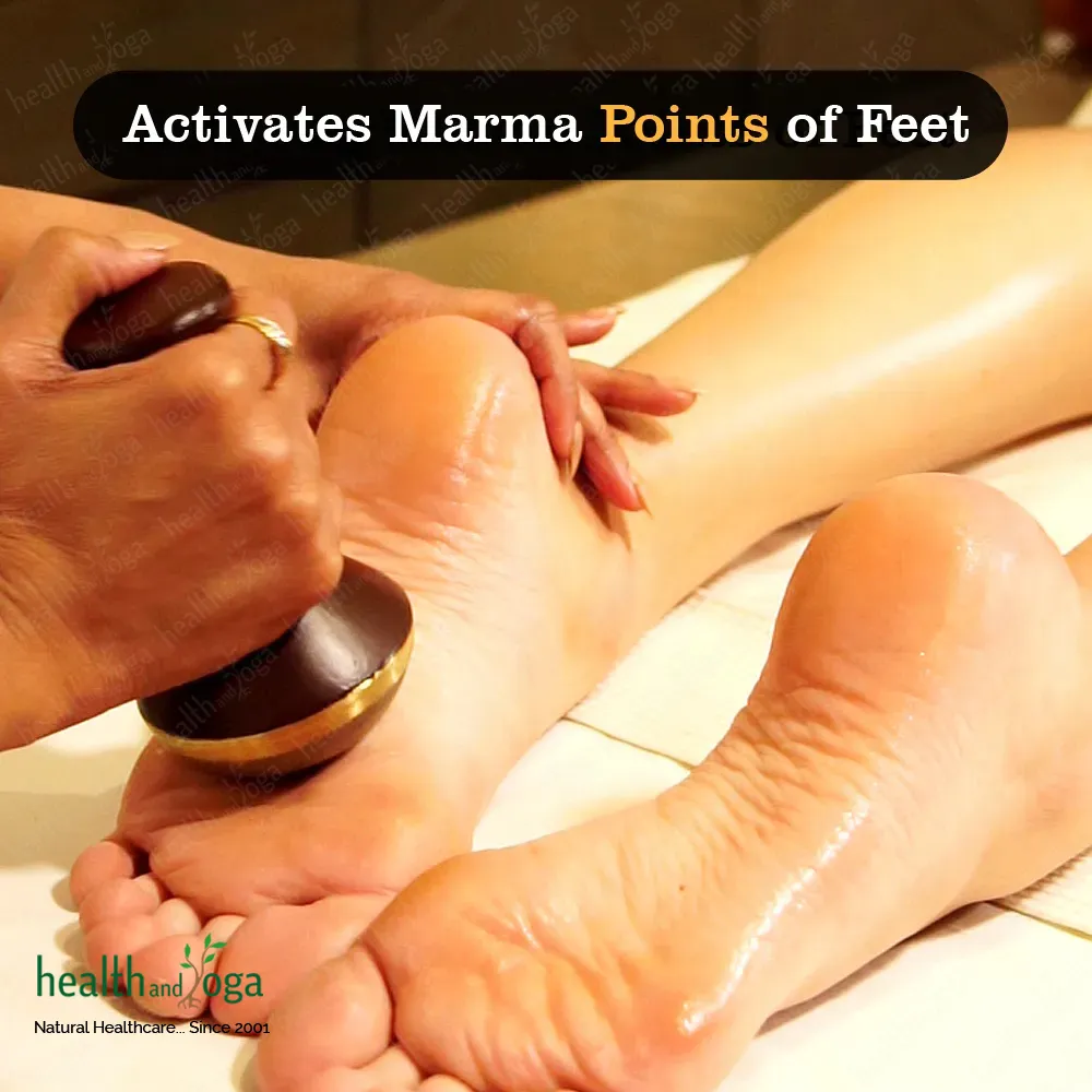 DIY Relaxing foot massage using the Kansa Wand: Detoxifying & Inducing  sleep. 